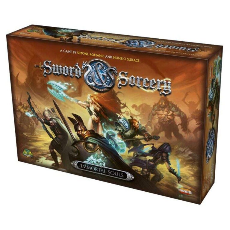 Sword & Sorcery: Immortal Souls board game box with fantasy artwork