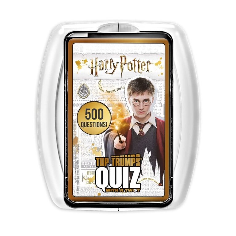 Harry Potter Top Trumps Quiz card game with Harry Potter image